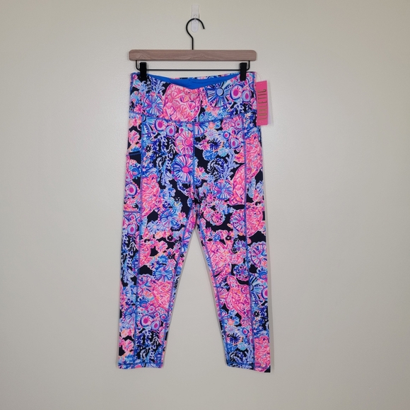 NWT Lilly Pulitzer weekender high rise midi high tide NA in turtle amazement L - Picture 3 of 8